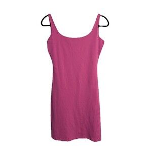 Susana Monaco Women's Pink Tank Shift Dress Sz M Bodycon Mini Romantic Chic